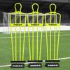 FORZA 6ft Airflow Soccer Mannequins - Free Kick Dummies | Soccer Training Equipment (with Bases, Yellow, Pack of 3) view 1
