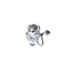 16g Surgical Steel Ear Cartilage Earring Heart Silver CZ Devil Horns Dainty Stud Earrings Tragus Helix Barbell Conch Piercing Jewelry for Women view 1