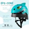 Youth Kids Bike Helmet, Adjustable and Multi-Sport for Child Boys and Girls, 2 Sizes for Kids Age 8-10-12-14 (Blue Shark, Medium) view 3