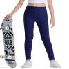 Auranso Toddler Girls Leggings Basic Full Length Cotton Tights Pants Navy1 10-12 Years view 4
