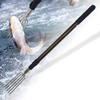 Dutiplus 68" Telescopic Rod 5-Prong Harpoon, Replaceable Harpoon, Hunting Fish Gig Gaff Fork Hook with 8mm Screw for Catching Fish Frog Mole view 1