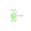 PATIKIL 7x5mm Luminous Fishing Beads, 200 Pieces Plastic Glow Fishing Bait Eggs Rig Bead Tackle Tool Oval, Green view 2