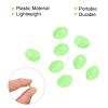 PATIKIL 7x5mm Luminous Fishing Beads, 200 Pieces Plastic Glow Fishing Bait Eggs Rig Bead Tackle Tool Oval, Green view 4