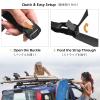TRIWONDER Cinch Tie Down Strap Lashing Straps Heavy Duty Nylon Straps with Cam Buckles for Cargo, Trucks, Boat, Motorcycle,SUP, Kayak, Canoe, Trailer (2m, Black - 2 Pack) view 4