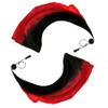 Aumulen Women 2 Pcs Hand Made Belly Dance Silk Poi Veil Streamer Throw Ball(Black red) view 1