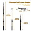41" Aluminum Alloy Telescopic Rod 5-Prong Harpoon, Replaceable Harpoon, Hunting Fish Gig Gaff Fork Hook 8MM Screw for Catching Fish Frog Mole view 3