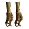 STOBOK Brass Dragon Whistle: 2pcs Emergency Whistle Loud Survival Whistle Keychain Bronze Carved Dragon Statue Charm for Survival Life Saving Hiking Festivals Camping, Pet Training view 1