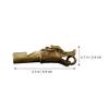 STOBOK Brass Dragon Whistle: 2pcs Emergency Whistle Loud Survival Whistle Keychain Bronze Carved Dragon Statue Charm for Survival Life Saving Hiking Festivals Camping, Pet Training view 2