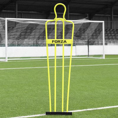 FORZA 6ft Airflow Soccer Mannequins - Free Kick Dummies | Soccer Training Equipment (Without Bases, Yellow, Pack of 1)