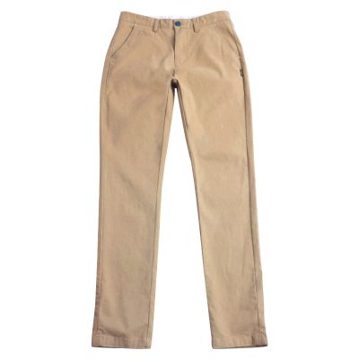 Men's Classic Straight Leg Stretch Pant Slim Fit Flat Front Casual Pants Solid Comfort Athletic Chino Trousers (Khaki,29)