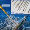 Dutiplus Large Fishing Harpoon 1~11 Prong Barded Stainless Steel Hunting Fish Gig Gaff Fork Hook with 8mm Screw for Catching Big Fish Mole Big Bullfrog (Silver 11PB) view 2