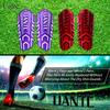 Uantc Soccer Shin Guards - Shin Guards Soccer Youths 2 Pairs - Kids Soccer Shin Guards Cushion Protection Reduce Shocks and Injuries - Shin Guards for Soccer Kids/Adults/Girls/Boys RedPurple S view 4