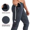 BROKIG Men's Lightweight Athletic Gym Jogger Pants, Stretch Quick Dry Workout Running Sweat Pants with Zipper Pockets(Medium,Dark Gray) view 4