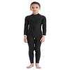 Aislor Kids Girls Zipper Back Full Body Gymnastics Jumpsuit Unitard Bodysuit Ballet Dance Dancewear Black 15-16 Years view 2