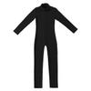 Aislor Kids Girls Zipper Back Full Body Gymnastics Jumpsuit Unitard Bodysuit Ballet Dance Dancewear Black 15-16 Years view 4