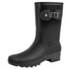 Fubotao Women's Mid Calf Rain Boots Waterproof Fashion Garden Shoes Anti-slipping Rainboots For Women Comfortable Insole Light Rain Shoes view 1