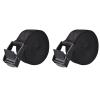 TRIWONDER Cinch Tie Down Strap Lashing Straps Heavy Duty Nylon Straps with Cam Buckles for Cargo, Trucks, Boat, Motorcycle,SUP, Kayak, Canoe, Trailer (3m, Black - 2 Pack) view 1