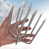 Dutiplus Large Fishing Harpoon 1~11 Prong Barded Stainless Steel Hunting Fish Gig Gaff Fork Hook with 8mm Screw for Catching Big Fish Mole Big Bullfrog (Sliver 11PY) view 1