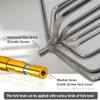Dutiplus Large Fishing Harpoon 1~11 Prong Barded Stainless Steel Hunting Fish Gig Gaff Fork Hook with 8mm Screw for Catching Big Fish Mole Big Bullfrog (Sliver 11PY) view 3