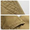 Men Relaxed Fit Casual Cotton Pant Chino Flat Front Classic Straight Pants Lightweight Business Comfort Trousers (Khaki,33) view 3
