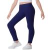 Auranso Toddler Girls Leggings Basic Full Length Cotton Tights Pants Navy1 5-6 Years view 2