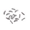 MUUNN 20Pcs Ribbed Tungsten Scud Bodies for Fly Tying, 5 Colors/4 Sizes Tungsten Shrimp Body Fast Sinking Fly Tying Materials (S,Plain) view 1