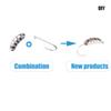 MUUNN 20Pcs Ribbed Tungsten Scud Bodies for Fly Tying, 5 Colors/4 Sizes Tungsten Shrimp Body Fast Sinking Fly Tying Materials (S,Plain) view 2