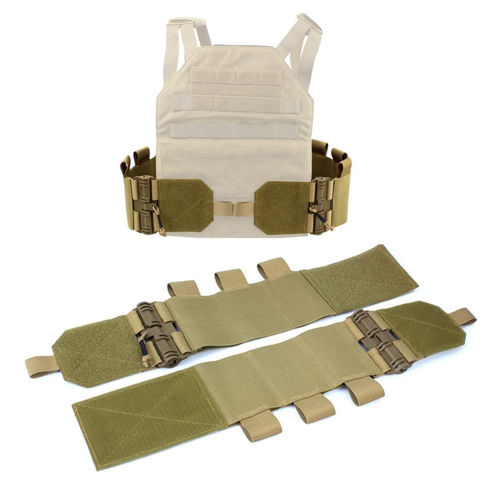 Zamudam Elastic Tactical Vest Cummerbund Quick Release Mounting Strap for Vest JPC/CPC/LBT/LBX/FCPC with Magazine Pouches