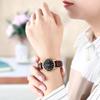 OLEVS Women Watches Black Dial Brown Leather Dress Ladies for Female Analog Quartz Wrist Watch with Date Waterproof Classic Casual view 3