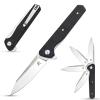 Sitivien ST135 Folding Knife,D2 Steel Blade G10 Handle Outdoor EDC Knife for Hunting Fishing Camping(Black) view 1