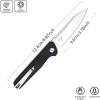 Sitivien ST135 Folding Knife,D2 Steel Blade G10 Handle Outdoor EDC Knife for Hunting Fishing Camping(Black) view 2