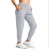 G Gradual Women's Joggers High Waisted Yoga Pants with Pockets Loose Leggings for Women Workout, Athletic, Lounge (Bright Grey, X-Small) view 2