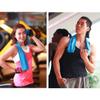 BESPORTBLE 2pcs Outdoor Sports Cooling Towel Portable Quick-Dry Polyester Towel for Gym Hiking Running and Travel Dark Blue Ice-Sensitive Design for Hot Weather view 2