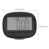 VOSAREA Fitness Pedometer Large Screen Step Counter Pedometer Clip Easy to Use for Walking and Jogging Random Color view 4