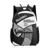 Backpack Custom Name Volleyball Grey Black Fashion Lightweight Waterproof Travel Bag for Family Friends Gifts, 12.2''(L) x 5.9''(W) x 16.5''(H) view 1