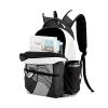 Backpack Custom Name Volleyball Grey Black Fashion Lightweight Waterproof Travel Bag for Family Friends Gifts, 12.2''(L) x 5.9''(W) x 16.5''(H) view 3
