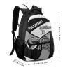 Backpack Custom Name Volleyball Grey Black Fashion Lightweight Waterproof Travel Bag for Family Friends Gifts, 12.2''(L) x 5.9''(W) x 16.5''(H) view 4
