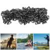 TeamSky 120PCs Quick Change Spinner Clevis Plastic Blade Clevis Blade Swivels for Worm Harnesses Clevis Spinner Snaps Locking view 3