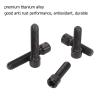 5Pcs Derailleur Fixing Screw M4 3Pcs 13.5 2Pcs 20mm Alloy Rustproof Cage Screws for Mountain Bike(Black) view 3