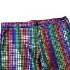 Men's Night Club Metallic Shiny Pants Straight Leg Disco Sequin Trousers Casual Retro Party Nightclub Pant (Color,Small) view 3