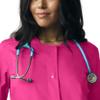 Landau Proflex Endure Women's Tailored Fit 3-Pocket Snap-Front Jacket 2-Way Stretch and Knit Cuffs 3038 Primrose view 2