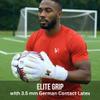 ONEKEEPER Solid White | Without Finger Protection | 3.5mm German Contact Latex | Professional Goalie Gloves for Youth & Adults (White, Size 10) view 2