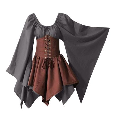 Ladies Medieval Queen Vitorian Dress, Womens Gothic Lace Ball Gown Dresses Renaissance Royal Fancy Masquerade Dress