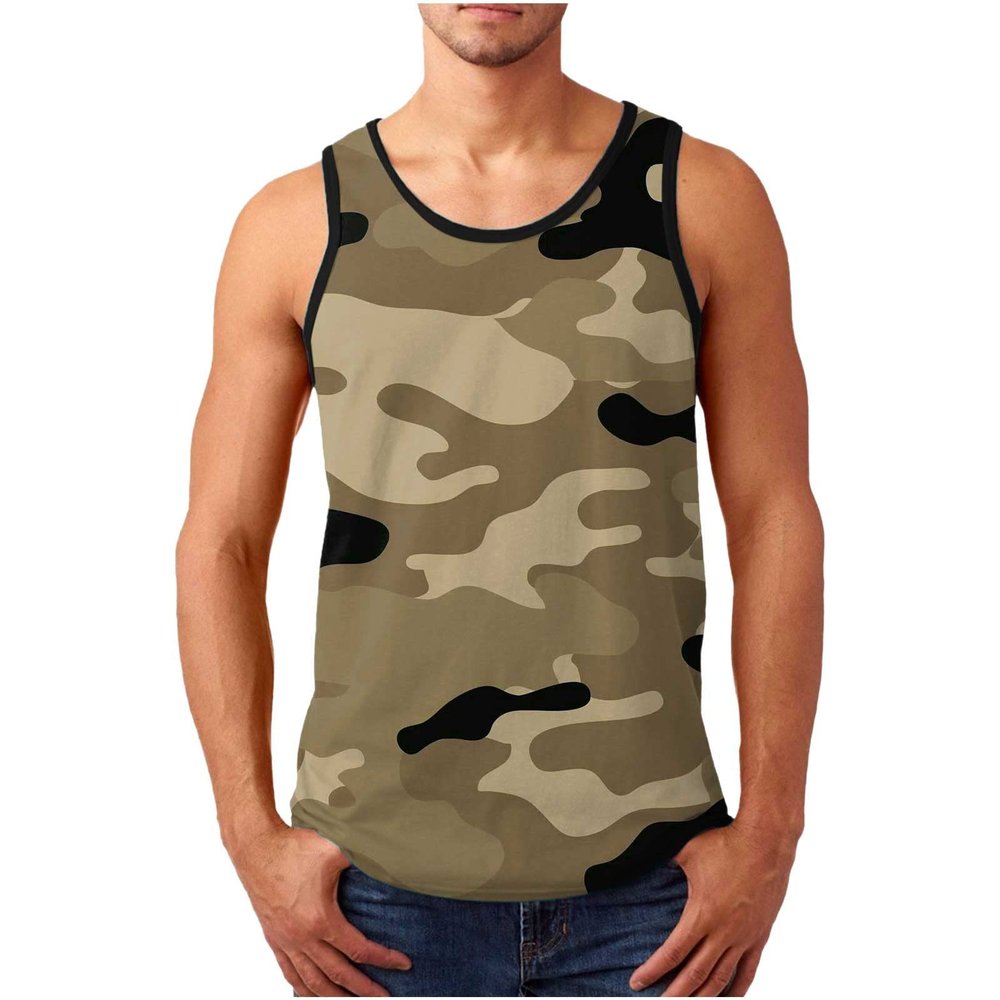 NaRHbrg Palm Tree Tanks Tops for Mens Cool Printed Graphic Sleeveless Tank Top Muscle Shirt for Workout Gym Jogging