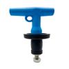 BOPOREAE Mechanical Test, Seal & Clean-Out Pipe Plug - 1 to 1-5/16 in Marine Boat Scupper Steel DWV Testing Anti-Return Winterizing Pool Plug with Galvanized Screw & Nut for Most Pipe Sink Poo