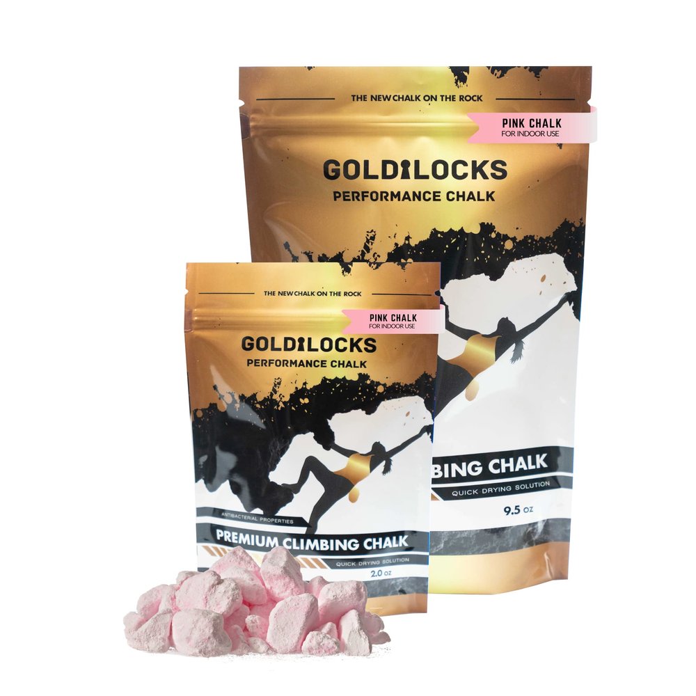 BTG PRODUCTS Goldilocks Chunky Chalk for Rock Climbing, Crossfit, Weight Training, Gymnastics, & More - White, Pink, & Stone
