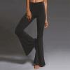 Bell Yoga Flare Palazzo Bottom Trousers High Pants Waist Leg Women's Wide Pants Yoga Pants Split 59 Yoga Pants Grey view 2