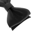Adam Young Men's Black Self Tie Bow Tie Formal Satin Classy Bowtie for Tuxedo Faux Silk (Classic, Black) view 3