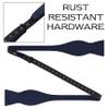 Adam Young Men's Navy Blue Self Tie Bow Tie with Pocket Square Formal Satin Classy Bowtie for Tuxedo Faux Silk (Classic, Navy Blue) view 4