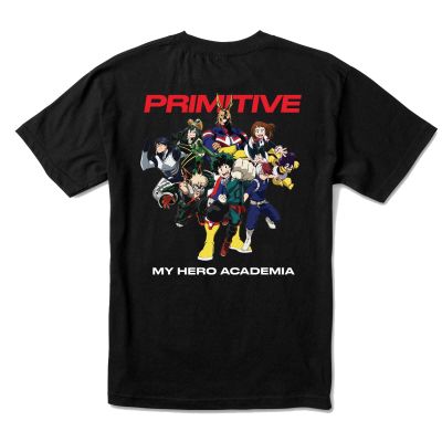 Primitive Men's x My Hero Academia Black Short Sleeve T Shirt XL